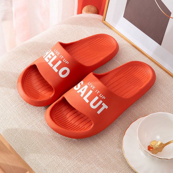 

luxury slippers xiaohuang yaju family slipper wear men's flip flops outside the indoor bathroom in summer, Black