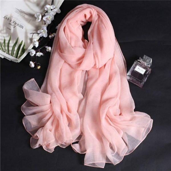

scarves 2021 silk scarf shawl spring and autumn gauze female winter chiffon korean wild summer beach towel, Blue;gray