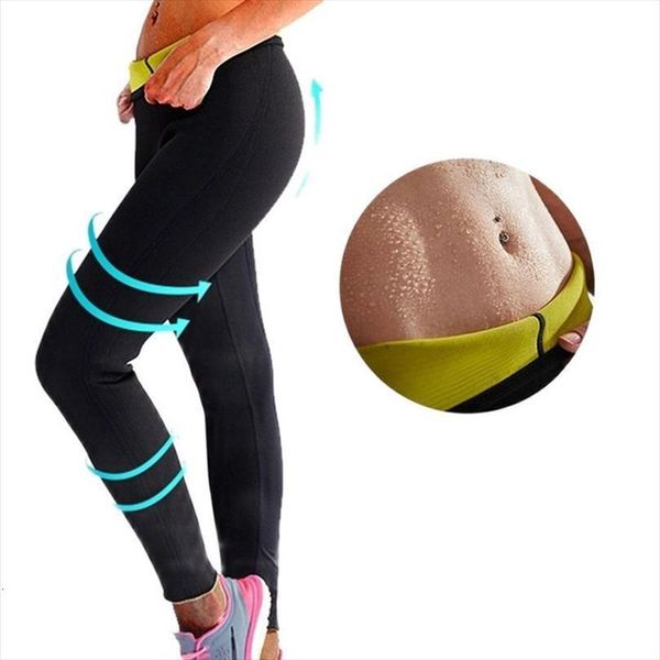 

fitness pants sauna workout dropship womens leggings high waist, Black