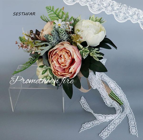 

wedding flowers pink bouquet white bridal bouquets peonies accessories sph079