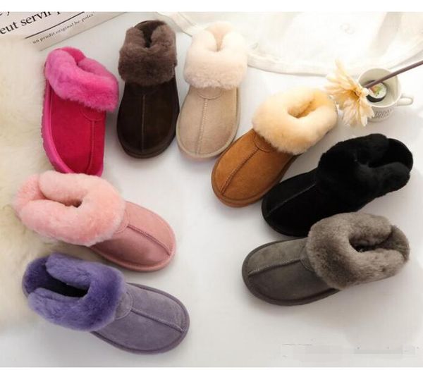 

women men classic warm cotton slippers fashion men's and women's slippers short boots women snow boots cotton slippers, Black