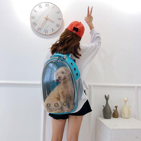 

backpack breathable transparent pet cat puppy travel space carrier bag lx9f