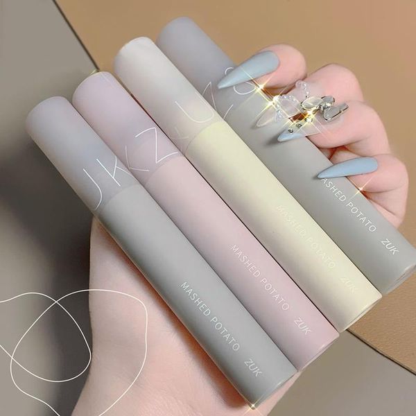 

lip gloss waterproof lipstick mud glaze student velvet matte milk tea bean paste makeup
