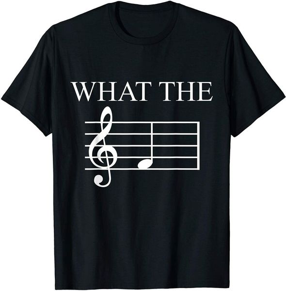 

what the f note key music humor gift t-shirt size s-5xl, White;black