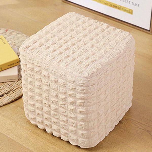 

chair covers elastic square ottoman slipcover footstool protector removable washable stretch cover chairs sofa foot for living room