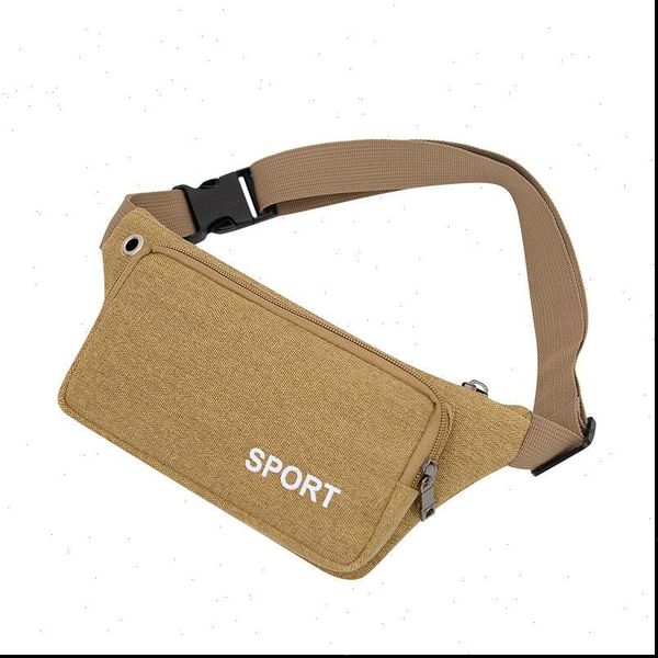 

mens canvas waist large bags capacity mobile phone zero wallet running small manufacturer wholesale