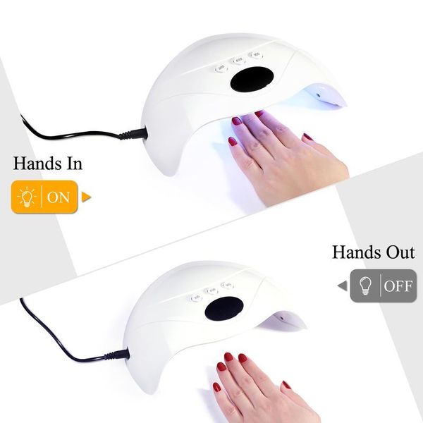 

led lamp nail dryer for all gels 21 leds polish sun light timer 30/60/90s dryers
