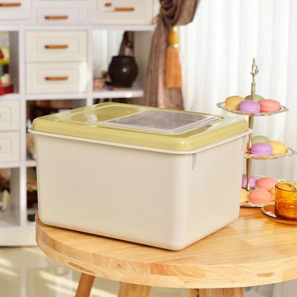 

storage bottles & jars 50%10kg rice box grain cereal dispenser home kitchen flour barrel bucket