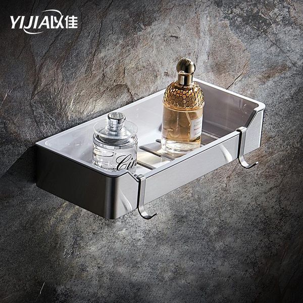 

bathroom shelves shower wall shelf punch silver storage suction basket rack kitchen wall-mounted accessories