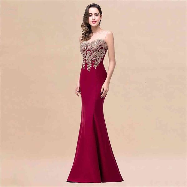 

party dresses sale long burgundy prom mermaid backless sweet heart sleeveless gold lace applique wedding evening dress robe de soirÃ©e lb50, White;black