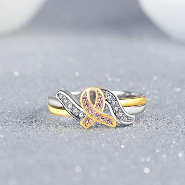 

wedding rings fefiday female cubic zirconia woman love engagement bowknot gold ring crystal finger jewelry for women, Slivery;golden
