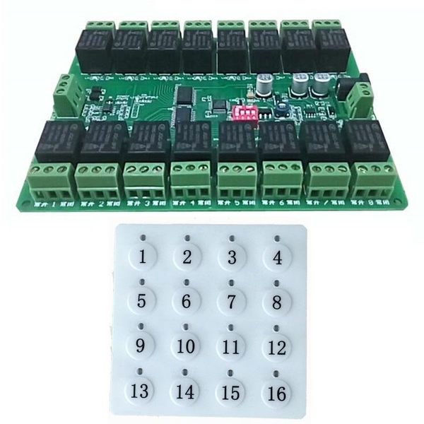 

way channel rs485 relay module with control keypad fingerprint access