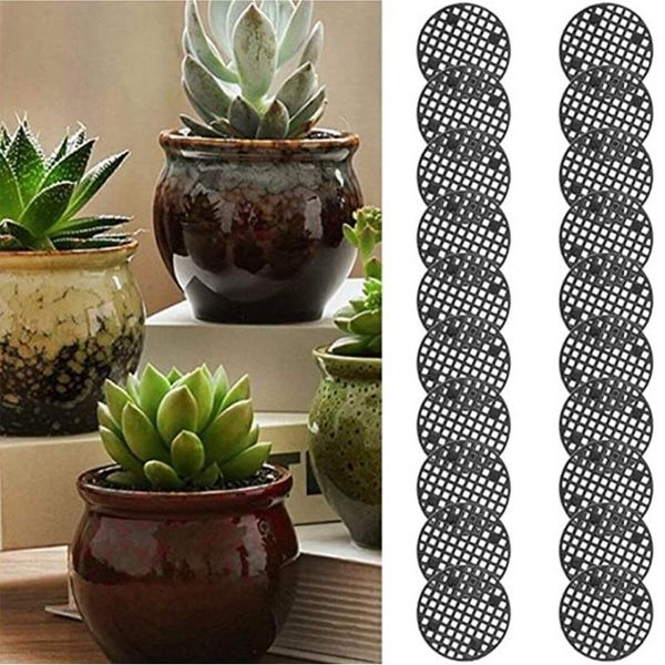 

decorative flowers & wreaths flower pot mesh mat plastic round prevent soil breathable gasket bonsai drainage garden supplies