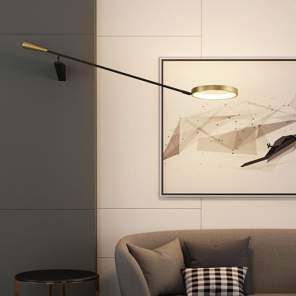

wall lamps minimalist strip lamp bedroom bedside modern simple nordic corridor living room background