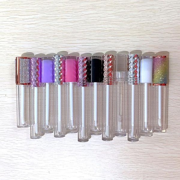 

storage bottles & jars empty clear brush wand lip gloss tube container diy cosmetic plastic lipstick makeup glaze lipgloss