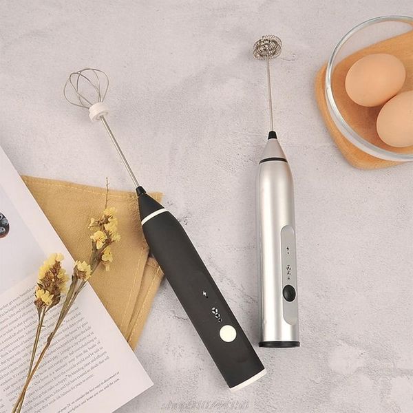 

blender adjustable 3 speed usb handheld charging household small electric whisk mixer kitchen supplies cooking cooker n04 20 dropship