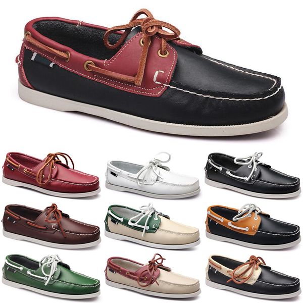 

2021 luxury men casual shoes black loafers outdoor flat slip on fashion mens trainers sneakers size 40-45 color50