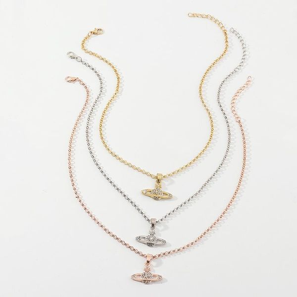 

pendant necklaces women chain wedding charm choker jewelry set gift, Silver