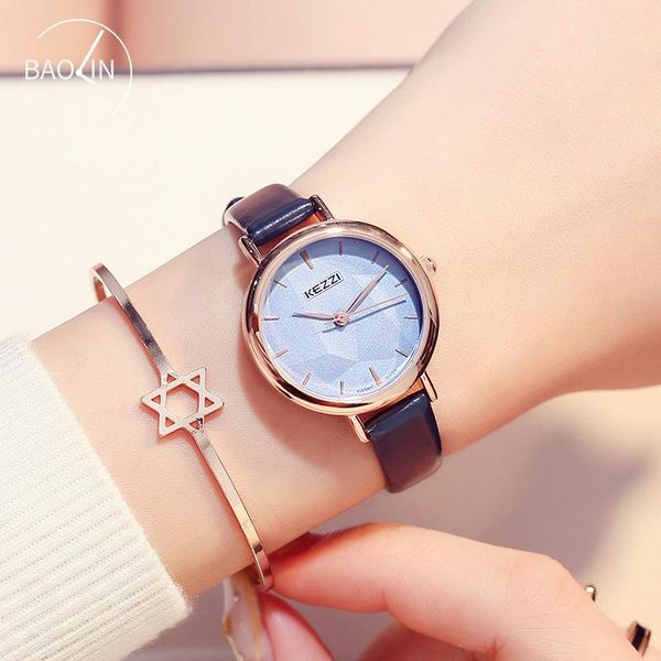 

wristwatches fashion women watches quartz small brief style ladies watch waterproof casual dress, Slivery;brown