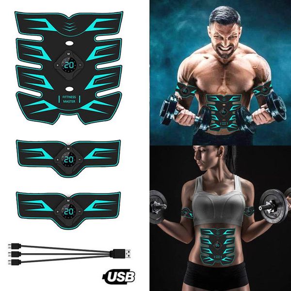 

abdominal muscle trainer fitness equipment exercise stimulator device machine body slimming burning usb charging home gym activity trackers