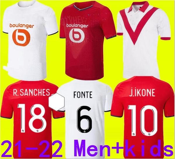 

losc vintage 2021 soccer jerseys retro david fonte burak bamba yazici football shirt 20 21 lille jikone r.sanches t.weah .araujo maillots k, Black;yellow