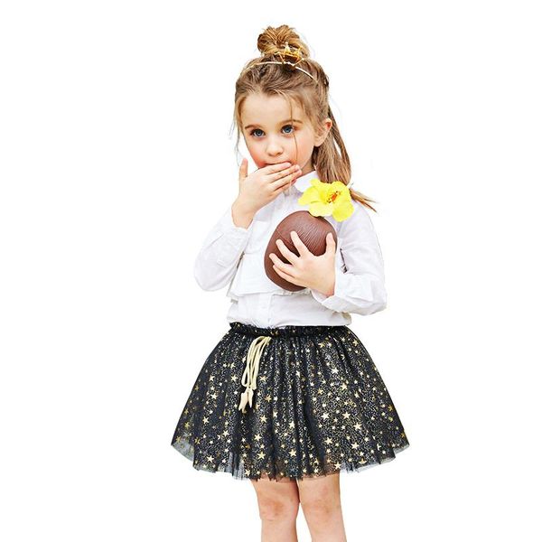 

skirts girls tutu skirt baby princess kids fashion bottoms children for glitter star mesh lace 3 to 9 yrs, Blue