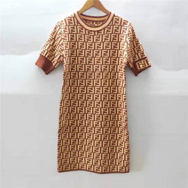 

2021 autumn winter new short sleeve slim dress, White;black