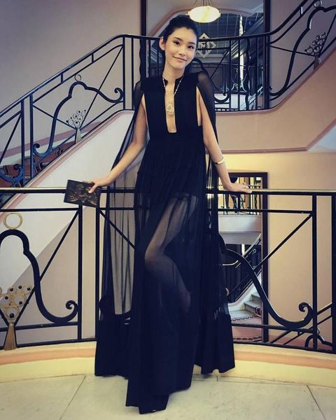 

casual dresses style no. fl388 black mesh floor length dress, Black;gray