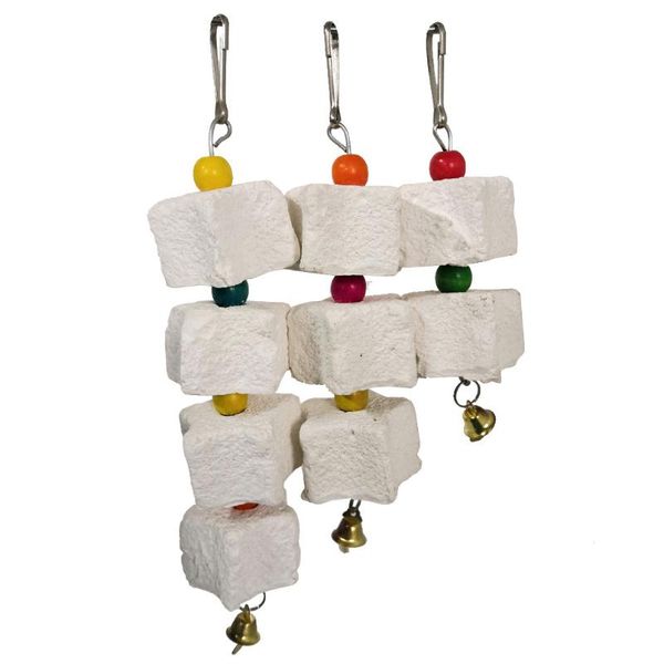 

other bird supplies parrot grinding stone chewing toy mouth molars stonetoys hanging string birds cage parakeet pets accesirios para aves