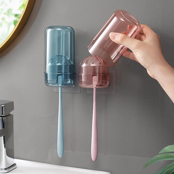 

toothbrush holders bathroom accessories set holder automatic brush cup suction wall toothpaste rack