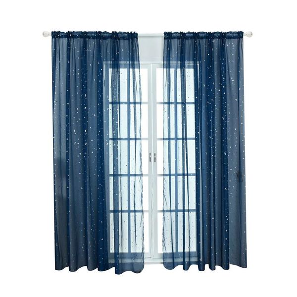 

curtain & drapes star tulle curtains modern window for living room transparent the bedroom