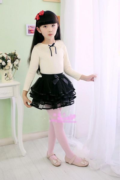 

skirts tutu kids ball gown mesh layer girls children's clothing, Blue