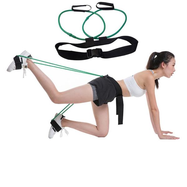 

fitness resistance band training leg strength muscle belt latex tube, pp w bands