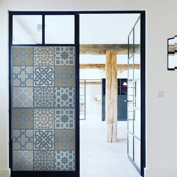 

window stickers gs033 film electrostatic drop- heat-proof privacy protection reusable kitchen decor for windows