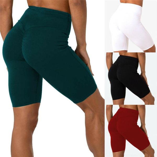 

women's shorts ladies women casual cycling dancing lycra active, White;black