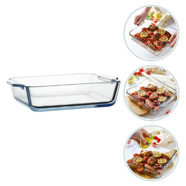 

500ml glass baking dish microwave oven pan bakeware steak bowls