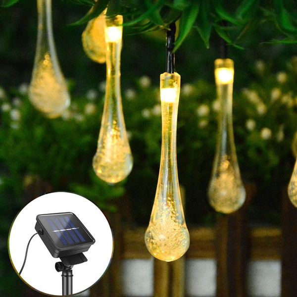 

lawn lamps outdoor garden solar led light string 6m-22m gypsophila flower power lamp street courtyard christmas decor lighting