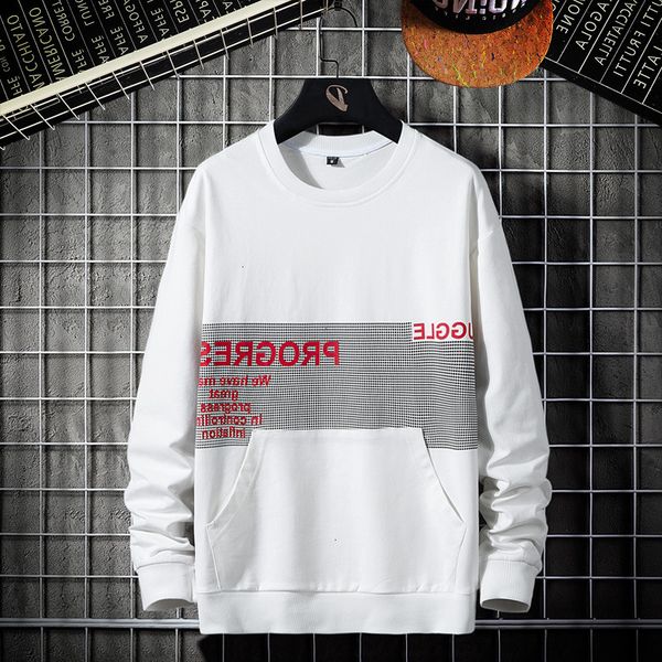 

and autumn sweater spring round ne casual long sve t-shirt bottoming shirt youth long sve men's wear, Black