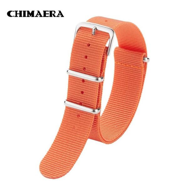 

watch bands chimaera nato strap 18mm 20mm 22mm nylon band waterproof for sport drop belt, Black;brown