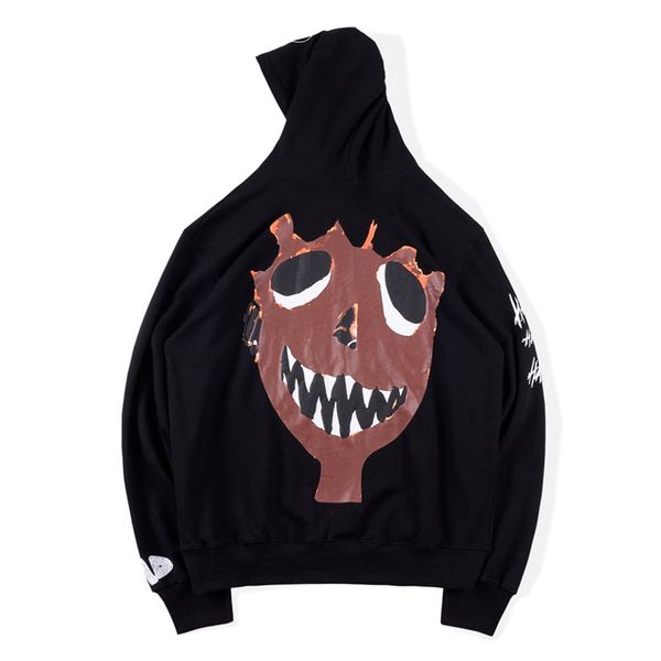

men's hoodies & sweatshirts mens designer bad xxx vibes forever hoodie hip hop graffiti high street fashion hooded sweatshirt, Black