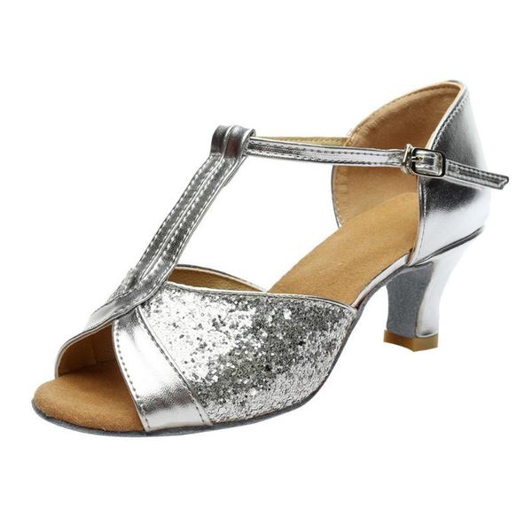 

dress shoes sagace dance latin woman 5cm heel rumba waltz prom ballroom sandals comfort women ladies buckle strap, Black