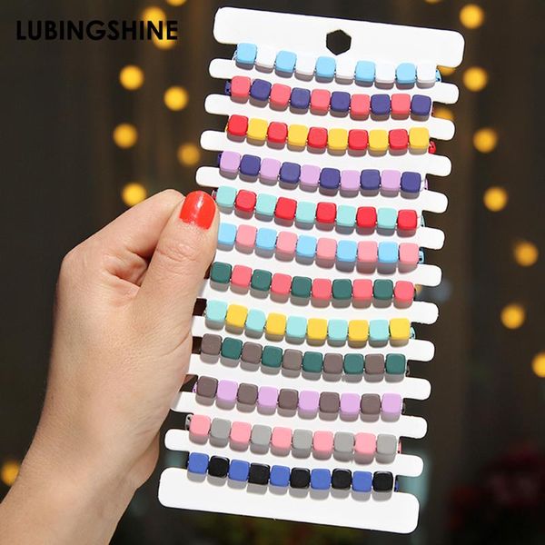 

fashion colorful beaded elastic bracelets bangles alloy spray paint bracelet for women party jewelry gift 12pcs/set charm, Golden;silver