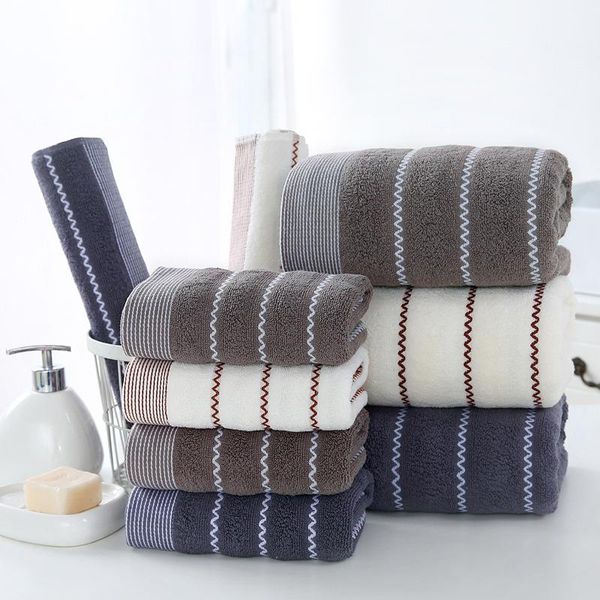 

towel 1set pure cotton bath 32s water ripple beach large square three-piece/set