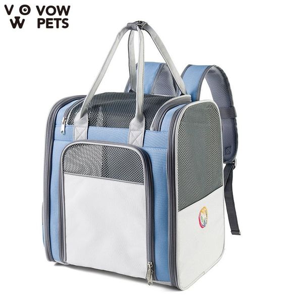 

cat carriers,crates & houses pet backpack handheld portable large capacity air oxford cloth folding bag out easily vow pets 2021 fashion