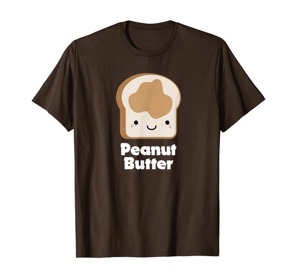 

matching set peanut butter and jelly couples friend shirt, White;black