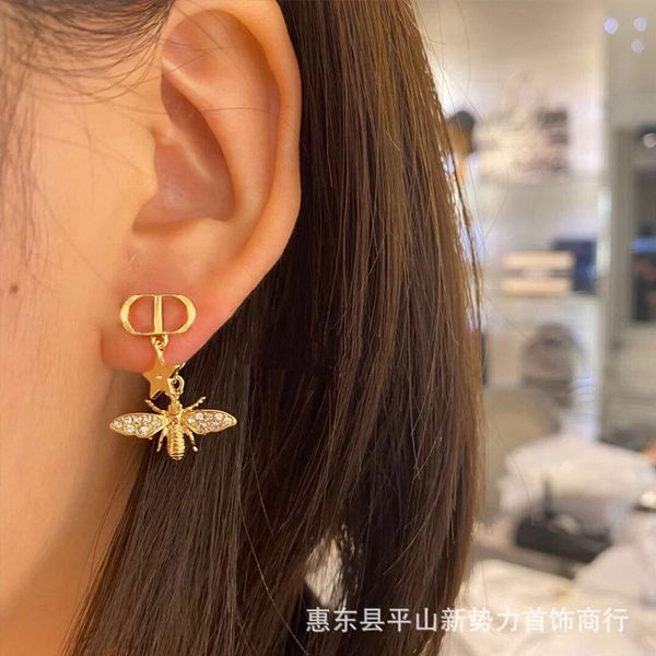 

aaa designer jewelry letter bee star earrings, Silver