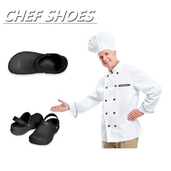 Высокое качество EVA Men Chef Evens Shoes нескользкая водонепроницаемая нефтяная гостиница кухня рабочая обувь мужские саки садовые ботинки черные