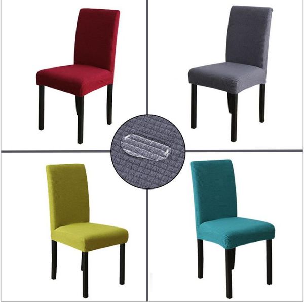 

chair covers elastic solid jacquard spandex for wedding dining room office banquet housse de chaise cover