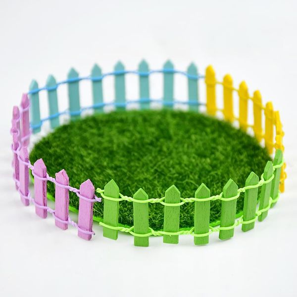

10pcs diy mini fence miniature fairy garden barrier plant pot micro landscape bonsai doll branch palings showcase decor decorative objects &