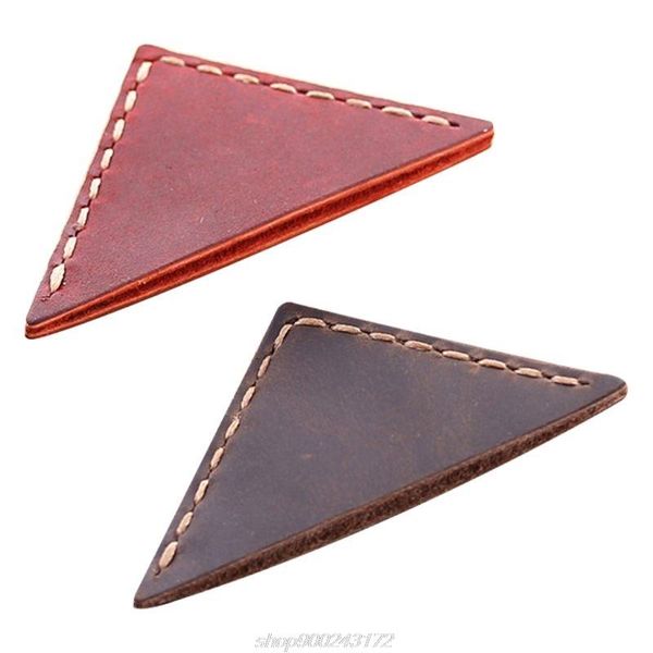 

bookmark triangle handcrafted leather reading marking accessories corner page maker gift for book lover readers m19 21 dropship